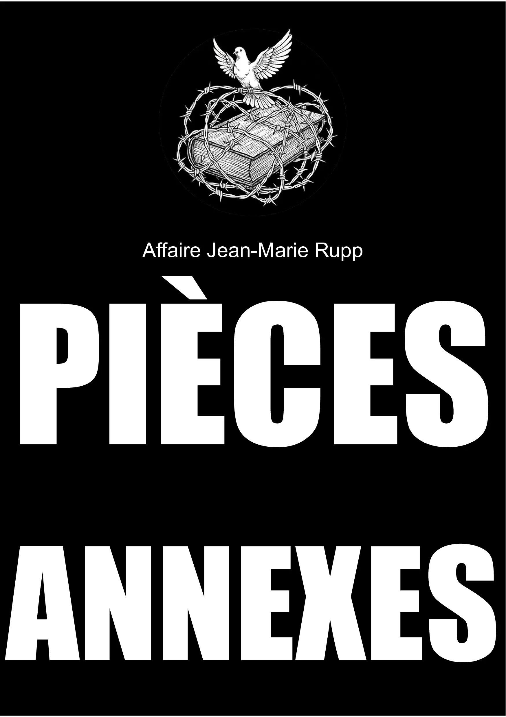 Couverture du supplément documentaire Pièces annexes — Affaire Jean-Marie Rupp